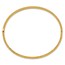 10K Yellow Gold 3/16 Fancy Hammered Bangle Bracelet - 7 in.