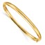 10K Yellow Gold 3/16 High Bangle Bracelet - 7.25 in.