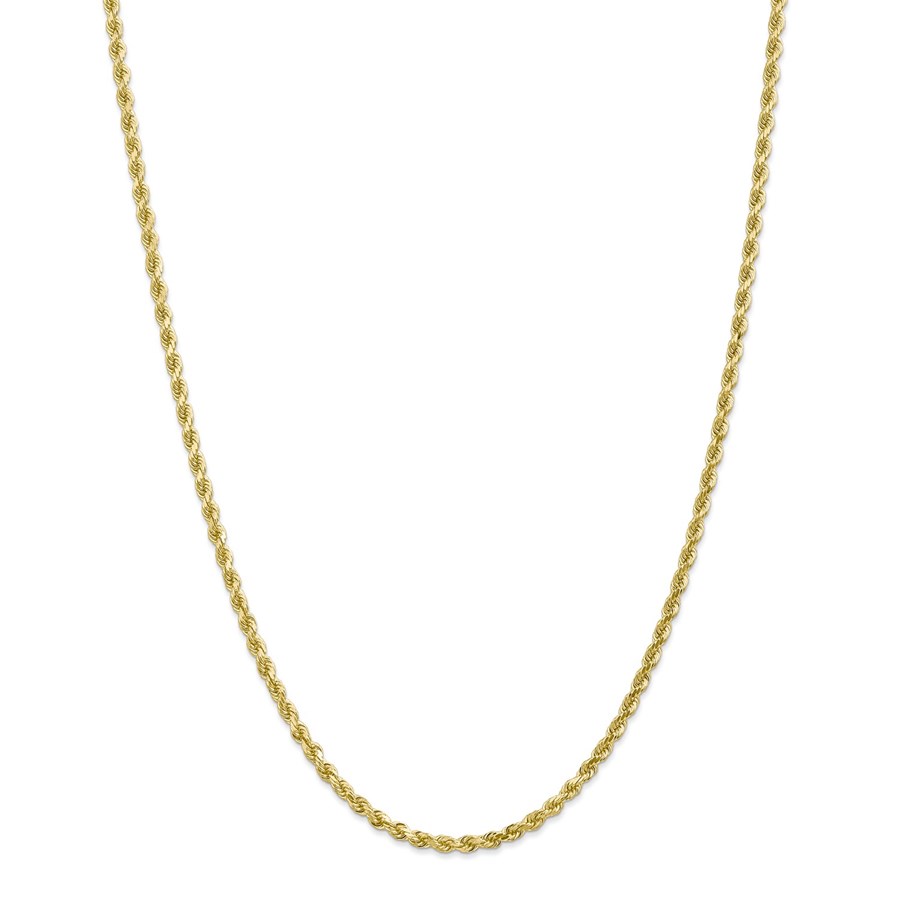 10k Yellow Gold 3.2 mm Diamond-cut Rope Chain - 28 in.