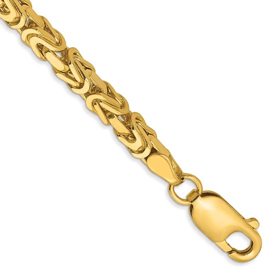 10K Yellow Gold 3.25mm Byzantine Chain - 7 in. 10K Yellow Gold 3.25mm Byzantine Chain - 7 in.