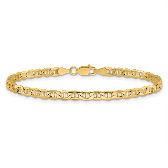 10K Yellow Gold 3.2mm Semi-Solid Anchor Chain - 9 in. 10K Yellow Gold 3.2mm Semi-Solid Anchor Chain - 9 in.
