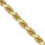 10K Yellow Gold 3.5mm Semi-solid D/C Rope Chain - 26 in.