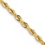 10K Yellow Gold 3.5mm Semi-Solid Rope Chain - 20 in.