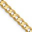 10K Yellow Gold 3.8mm Open Concave Curb Chain - 16 in.
