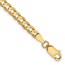 10K Yellow Gold 3.8mm Open Concave Curb Chain - 7 in.