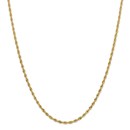 10k Yellow Gold 3 mm Semi-Solid Rope Chain - 16 in.