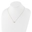 10K Yellow Gold 3-Stone CZ Necklace - 18.5 in.