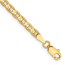 10K Yellow Gold 3mm Concave Anchor Chain - 9 in.