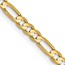 10K Yellow Gold 3mm Concave Figaro Chain - 30 in.