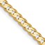 10K Yellow Gold 3mm Open Concave Curb Chain - 20 in.