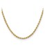 10K Yellow Gold 3mm Semi-solid D/C Rope Chain - 26 in.