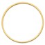 10K Yellow Gold 3mm Square Tube Slip-on Bangle - 8 in.