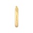 10K Yellow Gold 3mm x 20mm DC Hoop Earrings