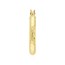 10K Yellow Gold 3mm x 20mm DC Round Tube Hoop Earrings