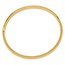 10K Yellow Gold 4/16 High Hinged Bangle Bracelet - 7 in.