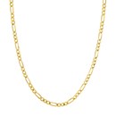 10K Yellow Gold 4.5 mm Concave Figaro Chain - 22in.