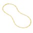 10K Yellow Gold 4.5 mm Concave Figaro Chain - 22in.