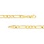 10K Yellow Gold 4.5 mm Concave Figaro Chain - 22in.