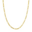 10K Yellow Gold 4.5 mm Concave Figaro Chain - 30in.