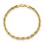 10k Yellow Gold 4.75 mm Semi-Solid Rope Chain - 8 in.