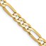 10K Yellow Gold 4.75mm Flat Figaro Chain - 20 in.