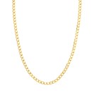 10K Yellow Gold 4.9 mm Concave Curb Chain - 20in