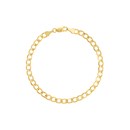 10K Yellow Gold 4.9 mm Concave Curb Chain - 8in.
