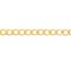 10K Yellow Gold 4.9 mm Concave Curb Chain - 8in.
