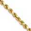 10K Yellow Gold 4.9mm Semi-solid D/C Rope Chain - 26 in.