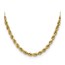 10K Yellow Gold 4.9mm Semi-solid D/C Rope Chain - 26 in.