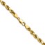 10K Yellow Gold 4.9mm Semi-solid D/C Rope Chain - 28 in.