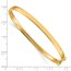 10K Yellow Gold 4mm Hinged Bangle - 7 in.