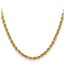 10K Yellow Gold 4mm Semi-solid D/C Rope Chain - 26 in.