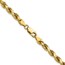 10K Yellow Gold 4mm Semi-solid D/C Rope Chain - 28 in.