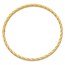 10K Yellow Gold 4mm Textured Twist Slip-on Bangle - 8.5 in.