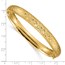 10K Yellow Gold 5/16 Diamond-cut Fancy Bangle Bracelet - 7 in.