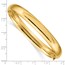 10K Yellow Gold 5/16 High Hinged Bangle Bracelet - 7 in.