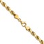 10K Yellow Gold 5.5mm Semi-solid D/C Rope Chain - 28 in.