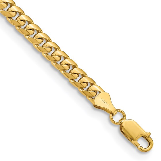 10K Yellow Gold 5.5mm Solid Miami Cuban Chain - 8.5 in.