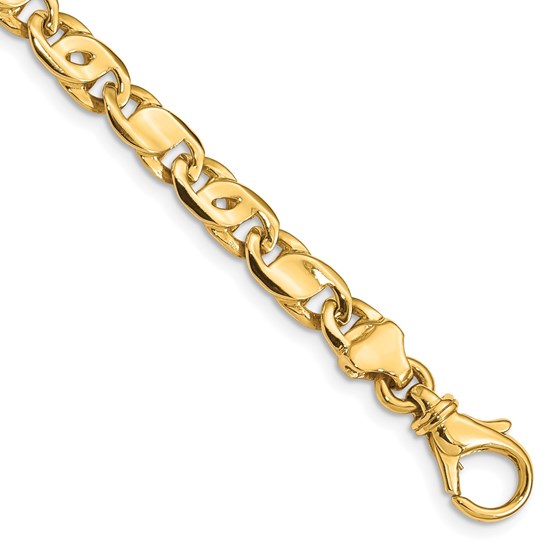 10K Yellow Gold 5.80mm Fancy Link Bracelet - 7.25 in. 10K Yellow Gold 5.80mm Fancy Link Bracelet - 7.25 in.