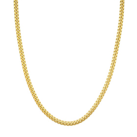 10K Yellow Gold 5 mm DC Miami Cuban Chain w Lobster Clasp - 26in.