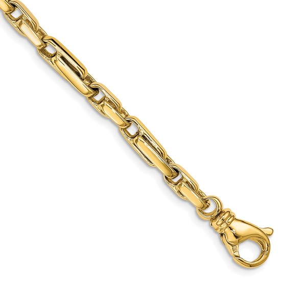 10K Yellow Gold 5mm Fancy Link Chain - 9 in. 10K Yellow Gold 5mm Fancy Link Chain - 9 in.