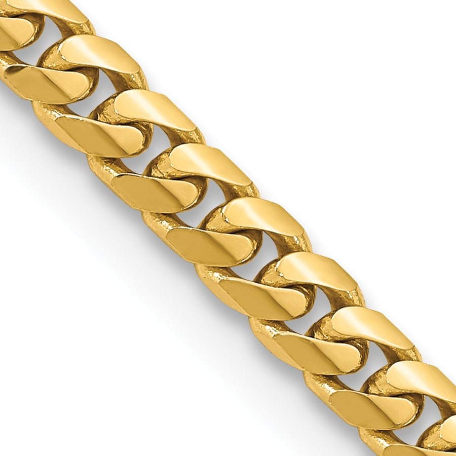 10K Yellow Gold 5mm Solid Miami Cuban Chain - 24 in.