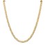 10K Yellow Gold 6.25mm Concave Anchor Chain - 20 in.