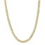 10k Yellow Gold 6.5 mm Semi-Solid Curb Link Chain - 22 in.