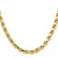 10K Yellow Gold 6.5mm Semi-solid D/C Rope Chain - 22 in.