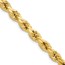 10K Yellow Gold 6.5mm Semi-solid D/C Rope Chain - 26 in.