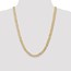10K Yellow Gold 6.75mm Open Concave Curb Chain - 24 in.