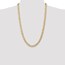 10K Yellow Gold 6.75mm Open Concave Curb Chain - 26 in.