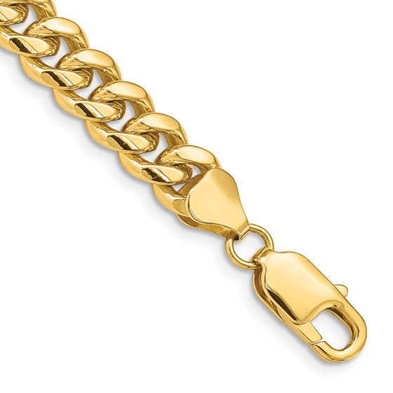 10K Yellow Gold 6.75mm Solid Miami Cuban Chain - 8.5 in. 10K Yellow Gold 6.75mm Solid Miami Cuban Chain - 8.5 in.